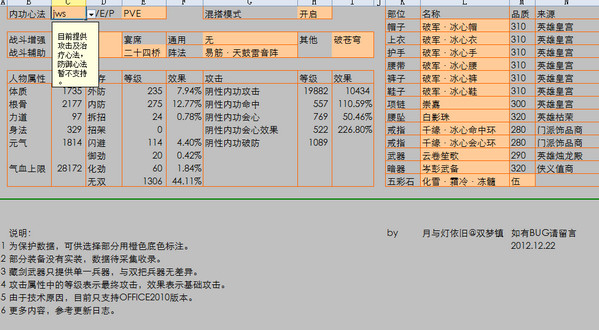 剑网3全职业装备模拟器 中文版