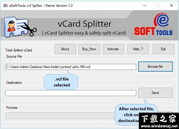 eSoftTools vCard Splitter v1.0 官方版