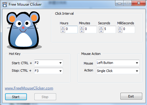 Free Mouse Clicker 鼠标连点器 V1.0.6.0