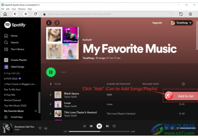 UkeySoft Spotify Music Converter 免费版 V3.1.2