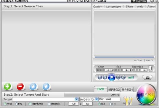 RZ Flv To DVD Converter v15.1 官方版