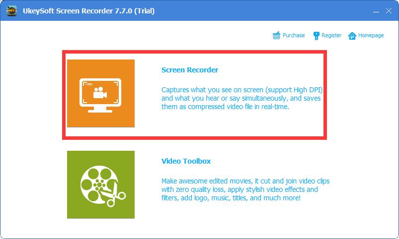 UkeySoft Screen Recorder 屏幕录制工具 V7.7.0 免费版