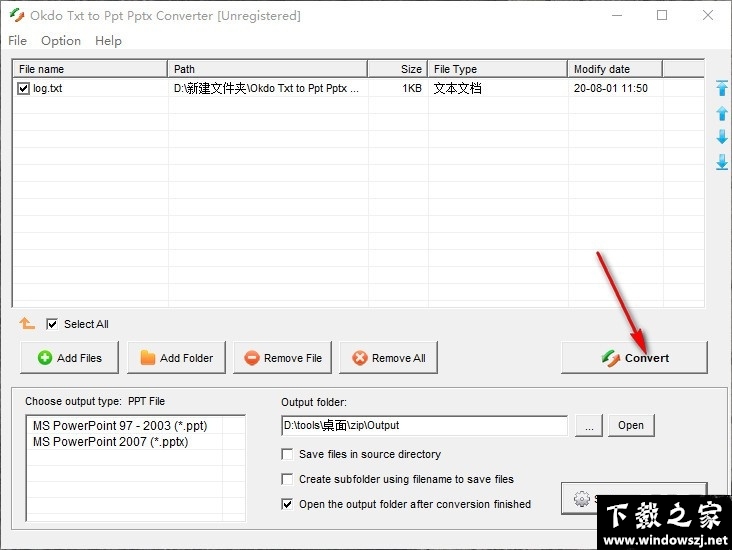 Okdo Txt to Ppt Pptx Converter v5.6 官方版