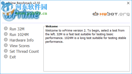 wPrime Benchmark V2.10官方版