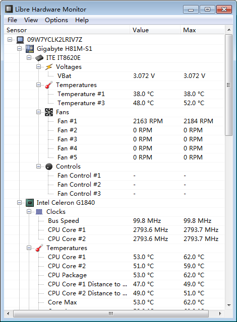 Libre Hardware Monitor 电脑硬件监控 V1.0.191