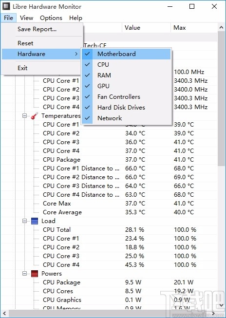 Libre Hardware Monitor 电脑硬件监控 V1.0.191