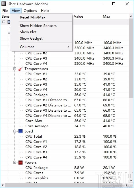 Libre Hardware Monitor 电脑硬件监控 V1.0.191