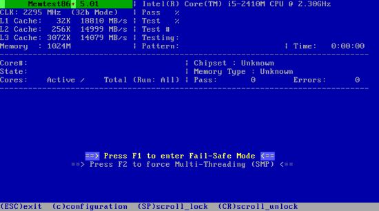 Memtest86 内存测试工具 v6.00b4