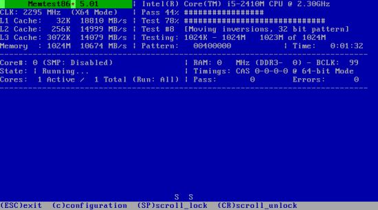 Memtest86 内存测试工具 v6.00b4