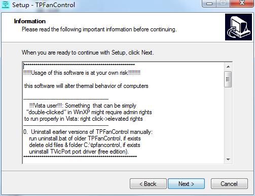 TPFanControl(电脑风扇控速软件)v101免费版