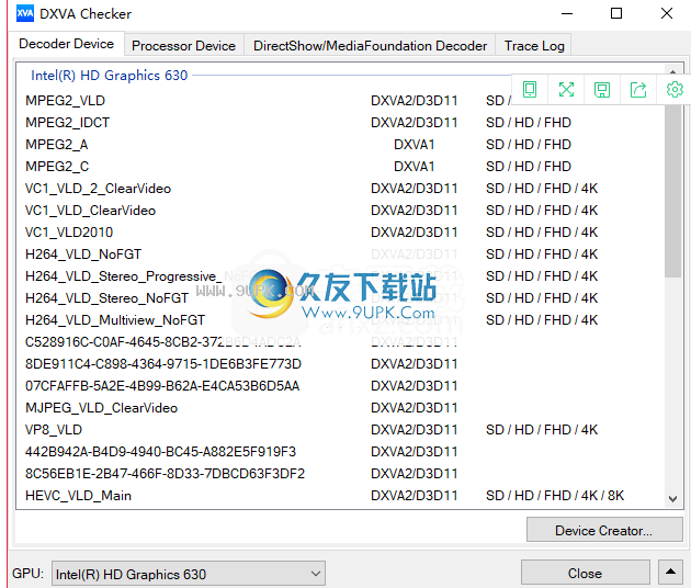 DXVA Checker 显卡检测工具 V4.6.0