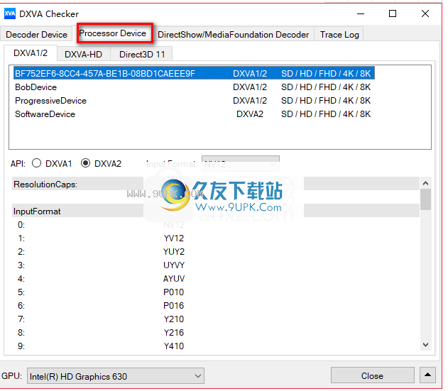 DXVA Checker 显卡检测工具 V4.6.0