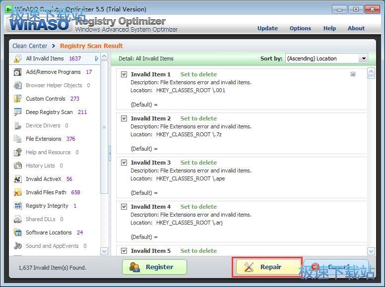 WinASO Registry Optimizer v5.0.1正式版