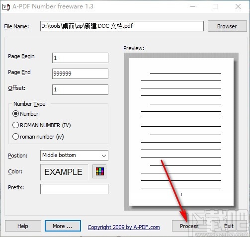 A-PDF Number v1.3 官方版