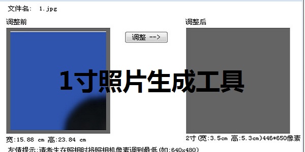 1寸照片生成工具 v1.0 最新版