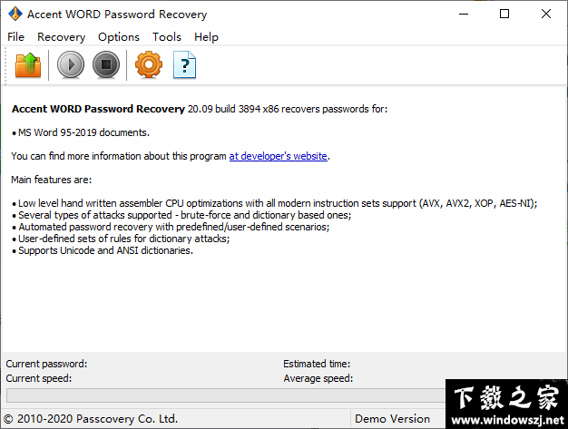 Accent WORD Password Recovery v20.09 官方版