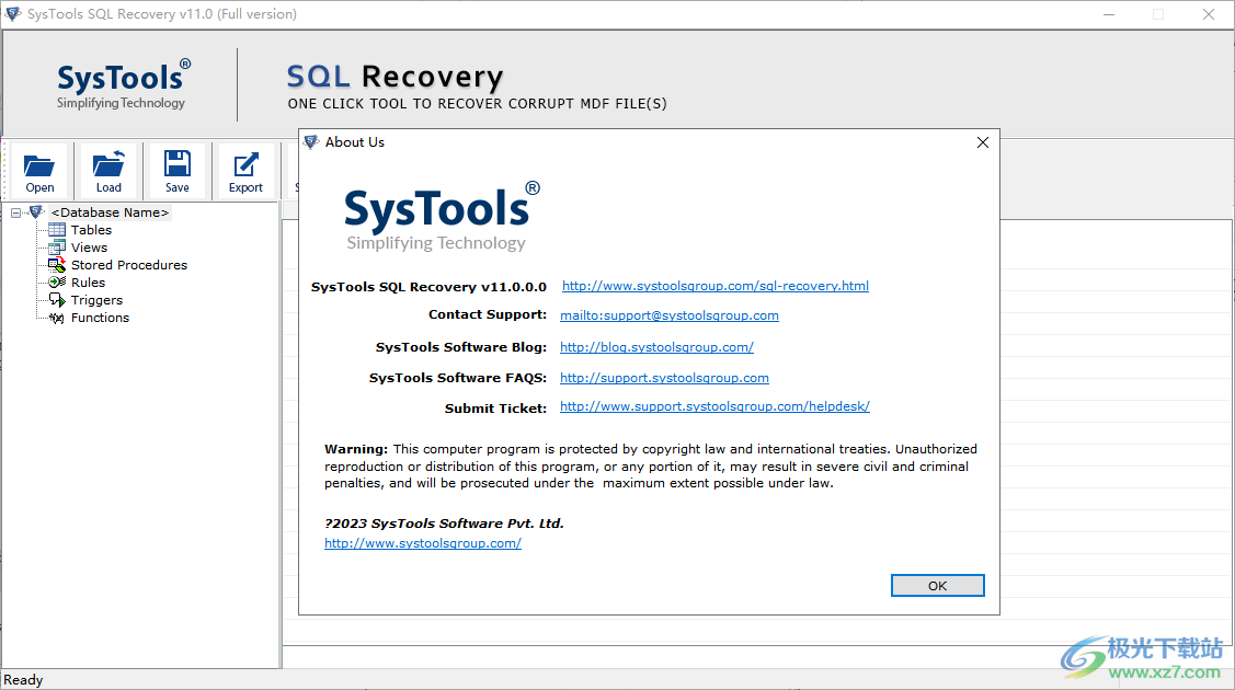 SysTools SQL Recovery 数据恢复 V11.0