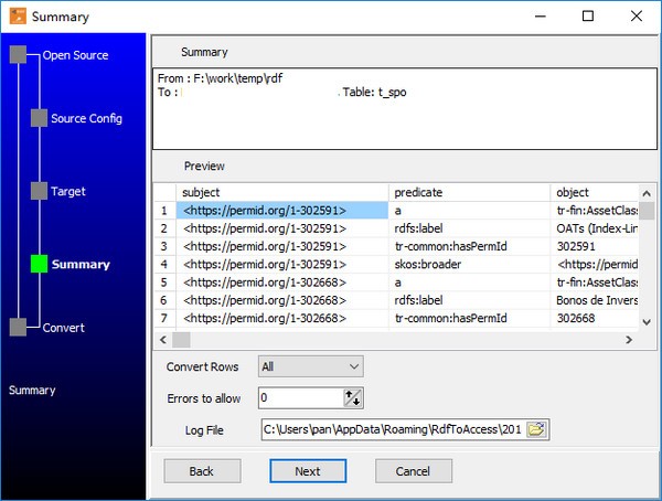 RdfToSqlite(数据转换软件) v1.6 官方版