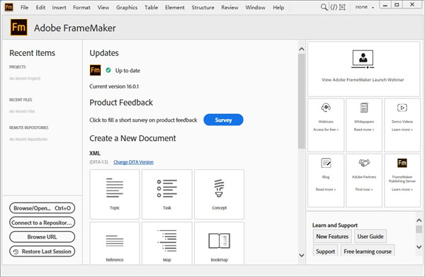 Adobe FrameMaker 页面排版 v17.0 官方版