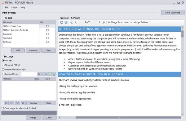 MSTech PDF Split Merge v1.1.12最新版