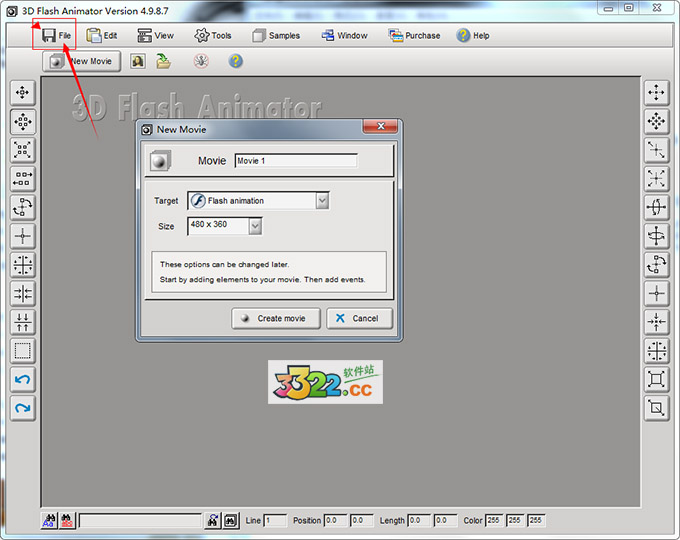 3D Flash Animator v4.9.8.7正式版