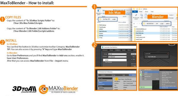 MaxToBlender(Max和Blender互导插件) v3.2安装版