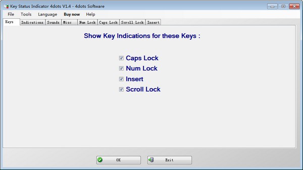 Key Status Inidicator 4dots v1.5 官方版