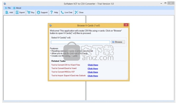 Softaken VCF to CSV Converter v1.0中文版