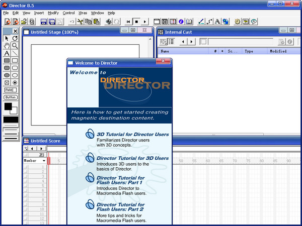 Macromedia Director V8.5正式版