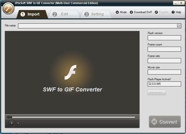 IPixSoft SWF to GIF Converter(SWF转GIF转换器)v4.6.0 中文版