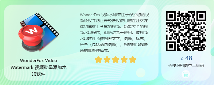 WonderFox Video Watermark v3.3专业版