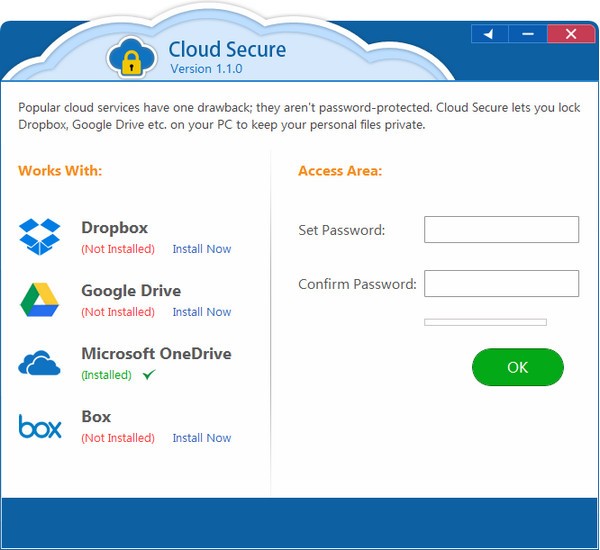 Cloud Secure(云文件夹加密软件) v1.1.0 官方版