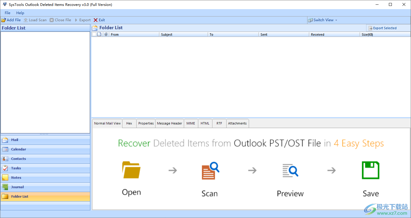 SysTools Outlook Deleted Items Recovery 邮件恢复 V3.0