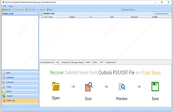 SysTools Outlook Deleted Items Recovery 邮件恢复 V3.0