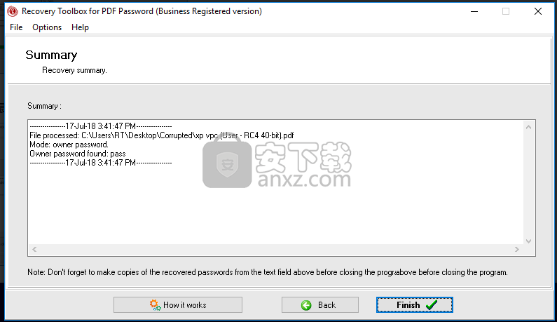 Recovery Toolbox for PDF Password免费版