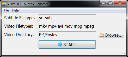 Vovsoft Subtitle Renamer v1.6 官方版