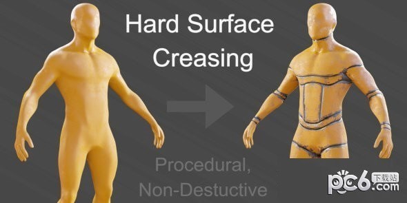 Hard Surface Crease Tool 模型折痕Blender插件 V1.0