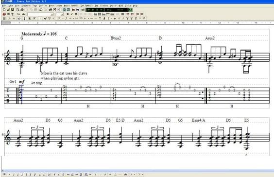 Power Tab Editor(吉他制谱软件) v1.7正式版