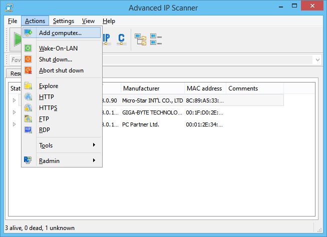 ipscan(ip端口扫描工具) V2.21官方版