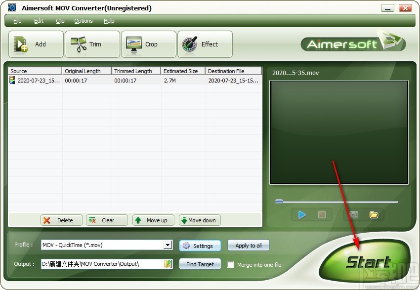 Aimersoft MOV Converter v1.1.57.1 官方版