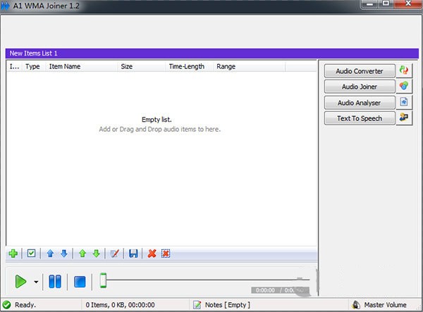 A1 WMA Joiner(音频合并软件) v1.2绿色版
