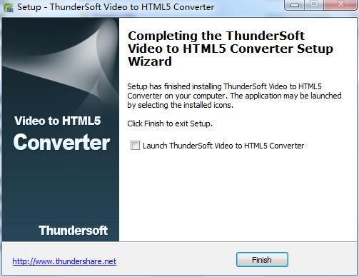 ThunderSoft Video to HTML5 Converter 下载v3.5.0.0 中文版