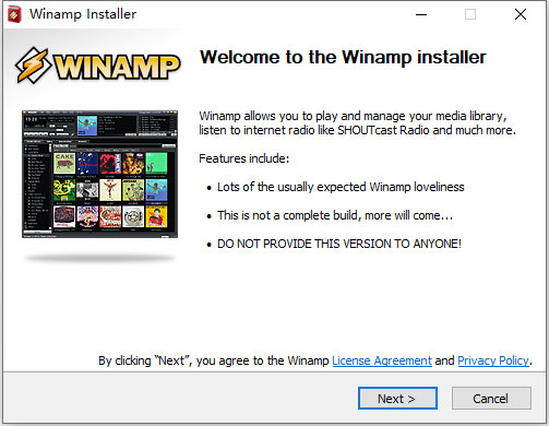 Winamp V5.8.0.3653电脑版