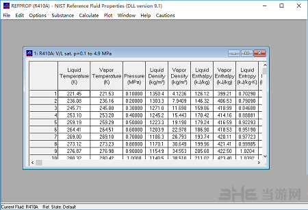 REFPROP 制冷剂物性查询 V9.1