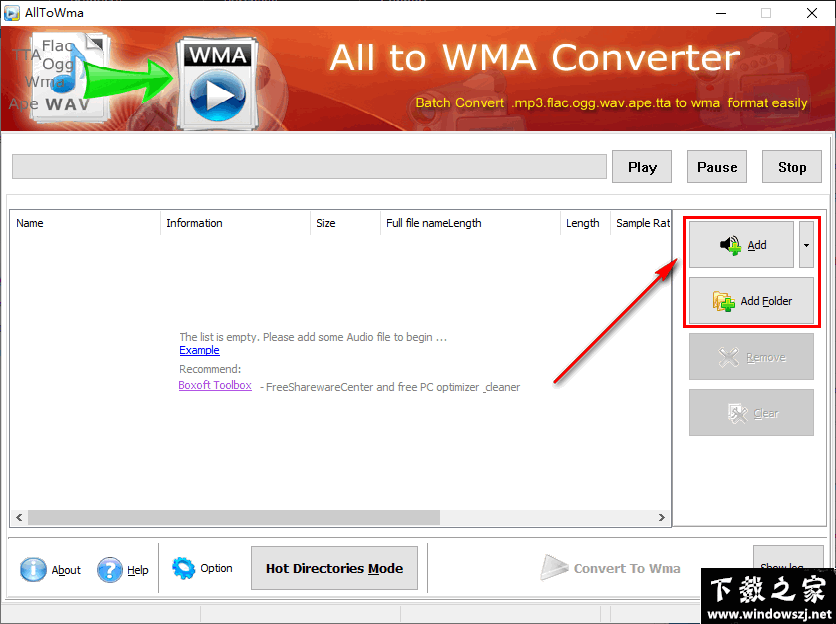 Boxoft All to Wma Converter v1.2 官方版