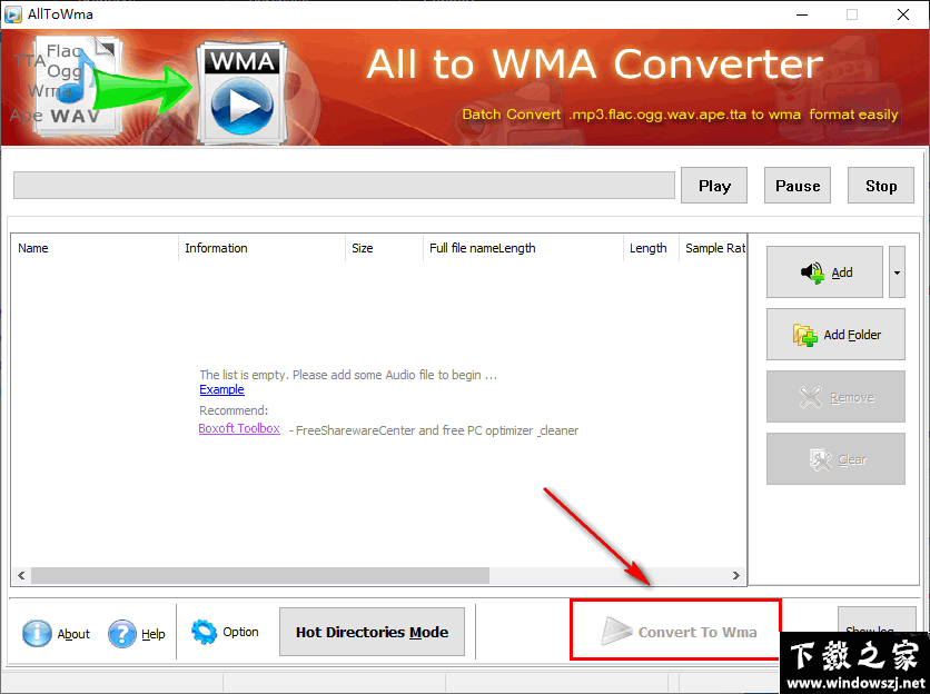 Boxoft All to Wma Converter v1.2 官方版