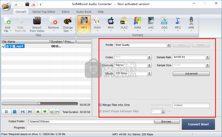 Soft4Boost Audio Converter v6.4.7.631绿色版