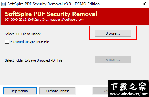 SoftSpire PDF Security Removal v3.9 官方版